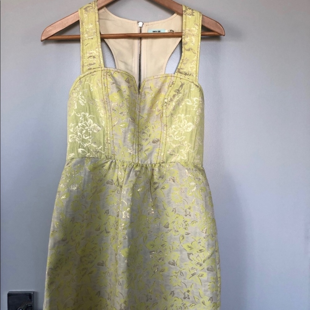 Yellow & Gold Kimchi blue Cocktail Dress